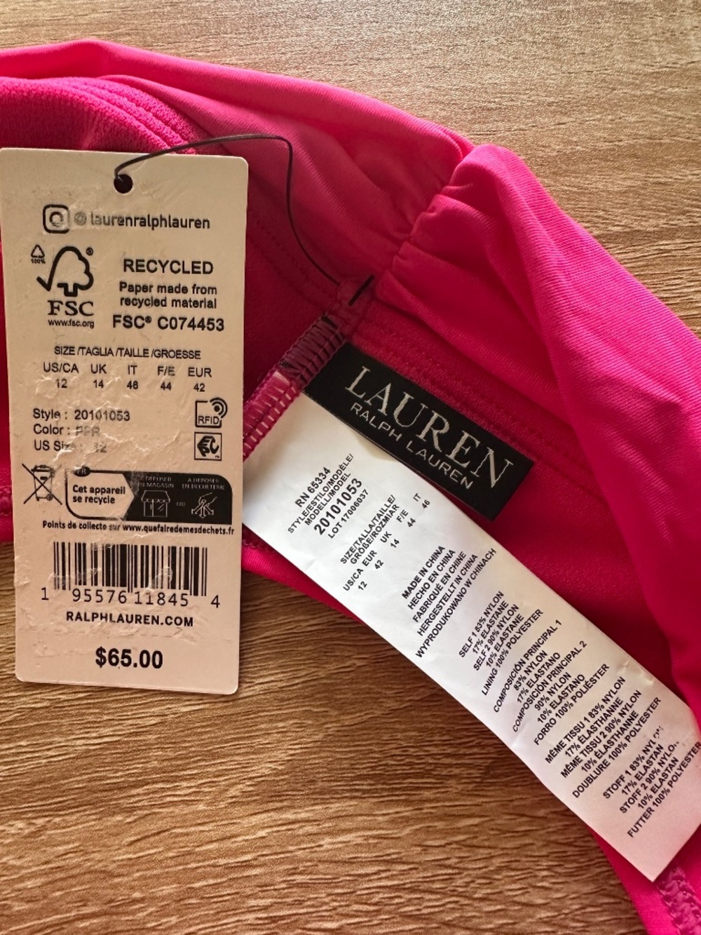 Lauren Ralph Lauren Pink Ruffle Bikini - Picture 11 of 11